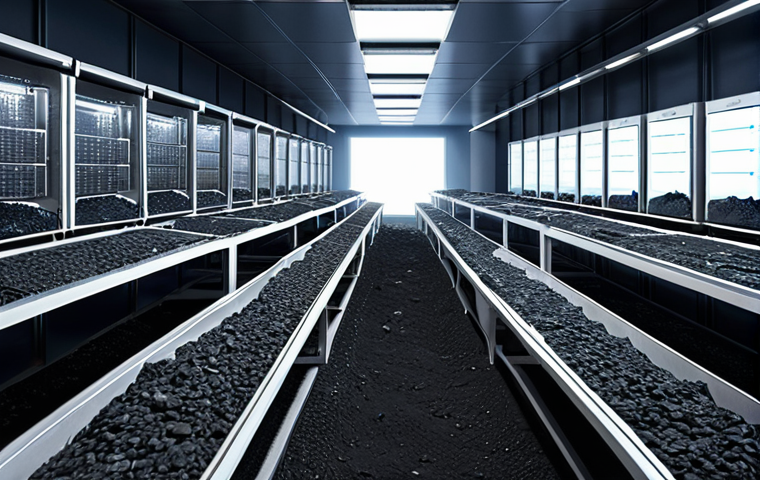 **

Prompt: A Bitcoin mining farm in Mongolia powered by coal, emitting large amounts of carbon emissions, illustrating the environmental impact of cryptocurrency mining.

**